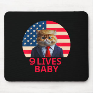 9 Lives Baby Cat Trump 2024 Gewinner des Sieges Tr Mousepad