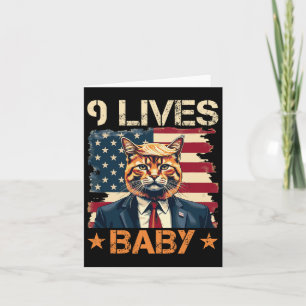 9 Lives Baby Trump 2024 Gewinner des Sieges Trump Karte