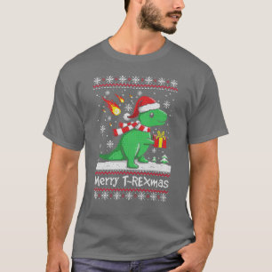 9 lustige Weihnachts-Dinosaurier-Kinder-Weihnachts T-Shirt