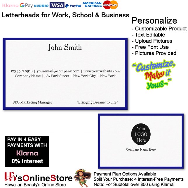 9 Modern Blue Promote Company Brand Name Visitenkarte (9 Modern Blue Promote Company Brand Name Business Card.)