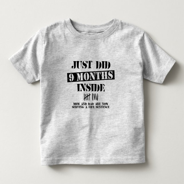 9 Monate drinnen Kleinkind T-shirt (Vorderseite)
