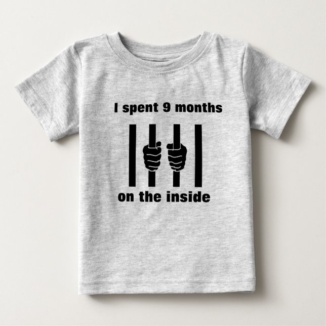 9 Monate Innen Baby T-shirt (Vorderseite)