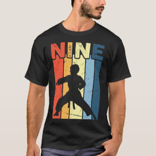 9 Nine Karate Lover 9. Geburtstag 9 Jahre alte Mar T-Shirt