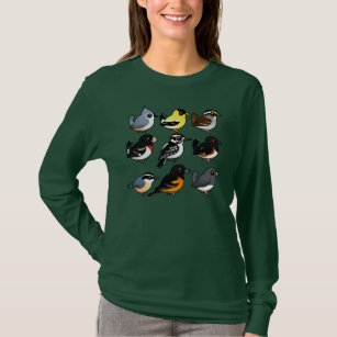 9 Nordost-USA-Hinterhof-Vögel T-Shirt