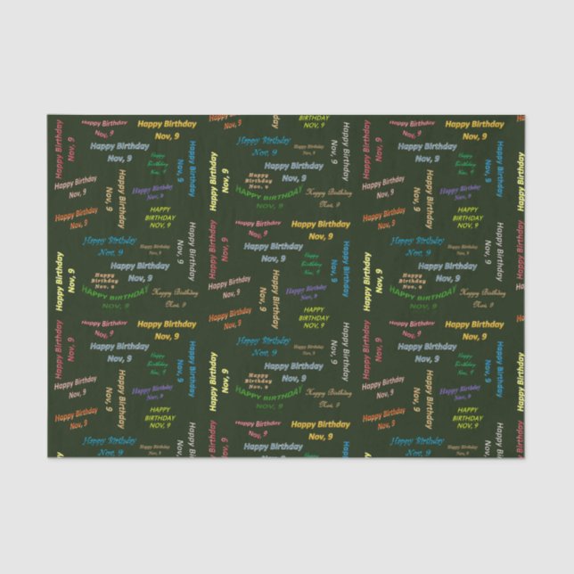 9. November Seidenpapier (Vorderseite)