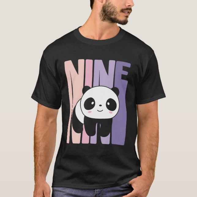 9 Panda 9th B-Day T-Shirt (Vorderseite)