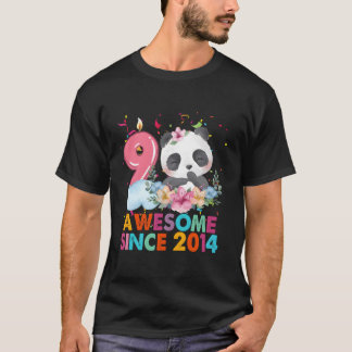9 Phantastisch seit 2014 Panda 9. T-Shirt