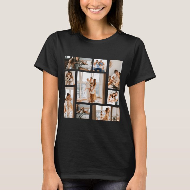 9 Photo Collage Template  T-Shirt (Vorderseite)