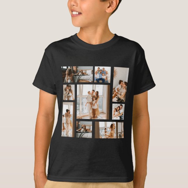 9 Photo Collage Template  T-Shirt (Vorderseite)