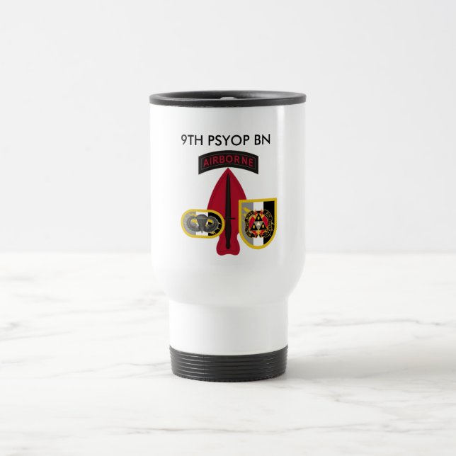 9. PSYOP BATAILLON-REISE-TASSE REISEBECHER (Mittel)