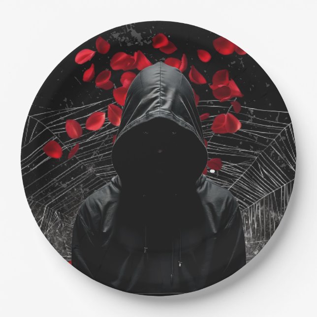 9" Round Paper Plate Haunting Adeline Zade Mea Pappteller (Vorderseite)