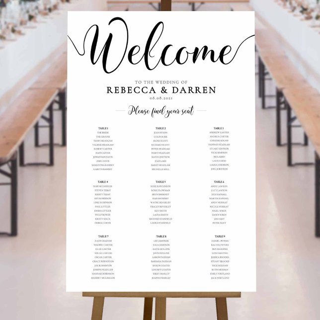 9 Tabelle Hochzeitstabelle Poster (Von Creator hochgeladen)