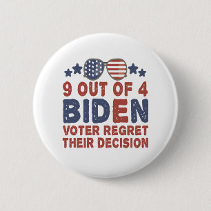 9 von 4 Biden-Wählern bedauern ihr Entscheidungsge Button
