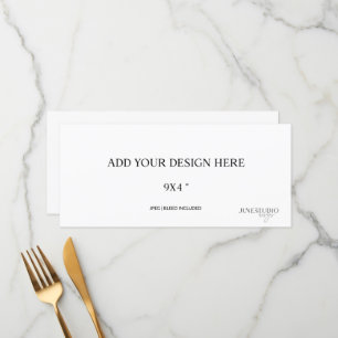 9 x 4" Kartenlesegerät Menükarte