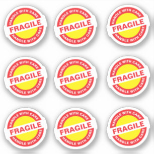 9PCS Ecommerce Fragile Aufkleber