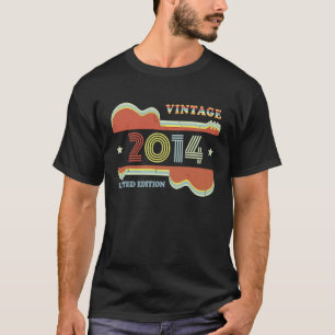 9th Birthday Vintage Guitar  Retro 2014 Decoration T-Shirt