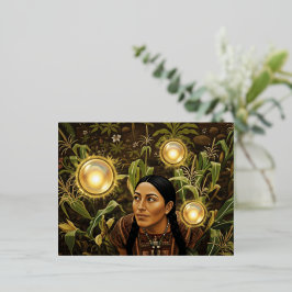 9th Century Light Orb - Folien Feiertagspostkarte