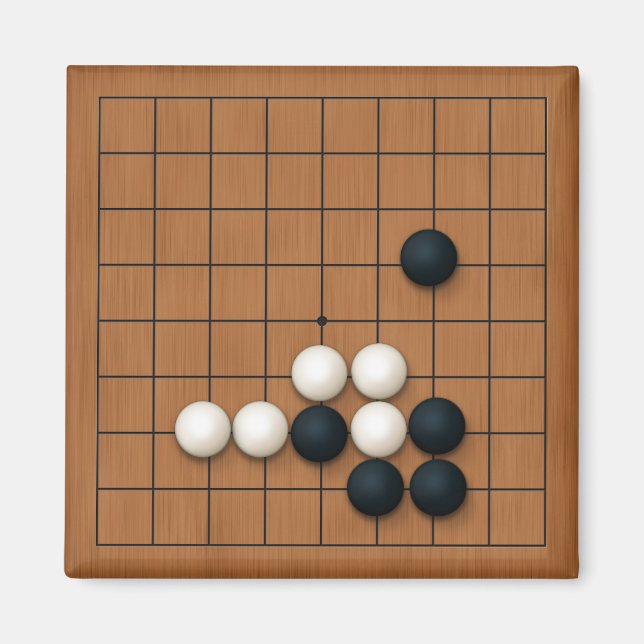 9x9-Gob-Miniatur mit Steinen Magnet (Vorne)