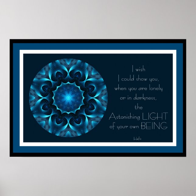 A001.Erstaunliches Licht - Durchsetzbare Printwerb Poster (Vorne)