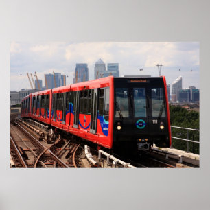 A006_001: London DLR Zug nach Woolwich - Poster