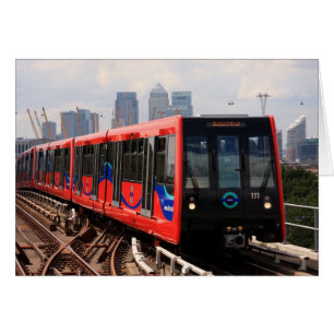 A006_01: Zug Londons DLR zu Woolwich Plakat
