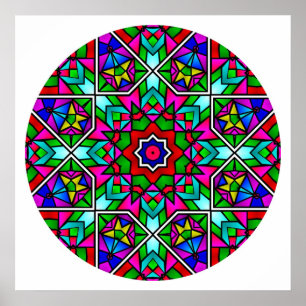 A05 Hartglas Mandala.2 Poster