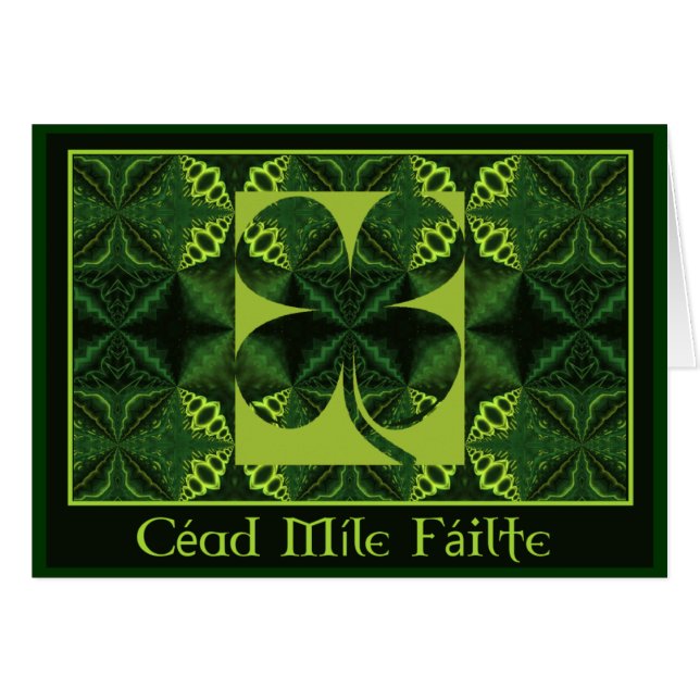 A05 Kaleidoskopisches Kleeblatt - CÉAD MÍLE FÁILTE (Vorderseite (Horizontal))