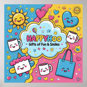 A0- Ein Happyhoo-Poster Poster