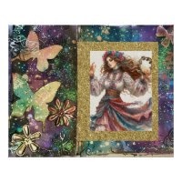 *~* A100 Boho Sinti und Roma Woman Dancer Tambouri