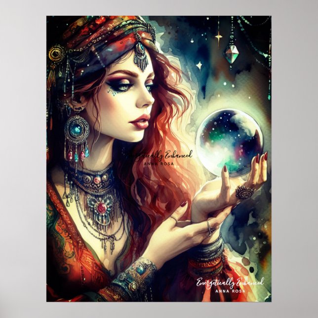 *~* A100 Psychische Boho Sinti und Roma 10 Crystal Poster (Vorne)