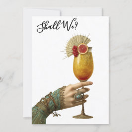 *~* A101 24 Verziert Cocktail FOTO BACHELORETTE Einladung