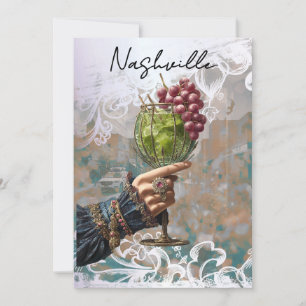 *~* A101 FOTO 25 Cocktail Nashville JUNGGESELLINNE Einladung