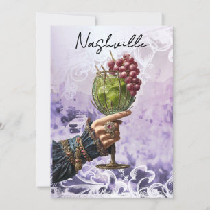 *~* A101 PHOTO Cocktail25  Nashville JUNGGESELLINN Einladung