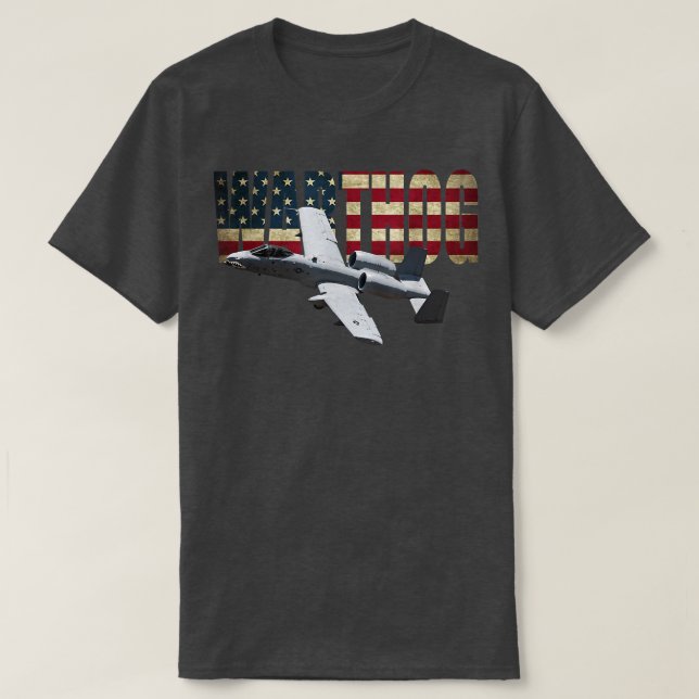 A10 A-10 Thunderbolt Warthog Brrt Shark mouth T-Shirt (Design vorne)
