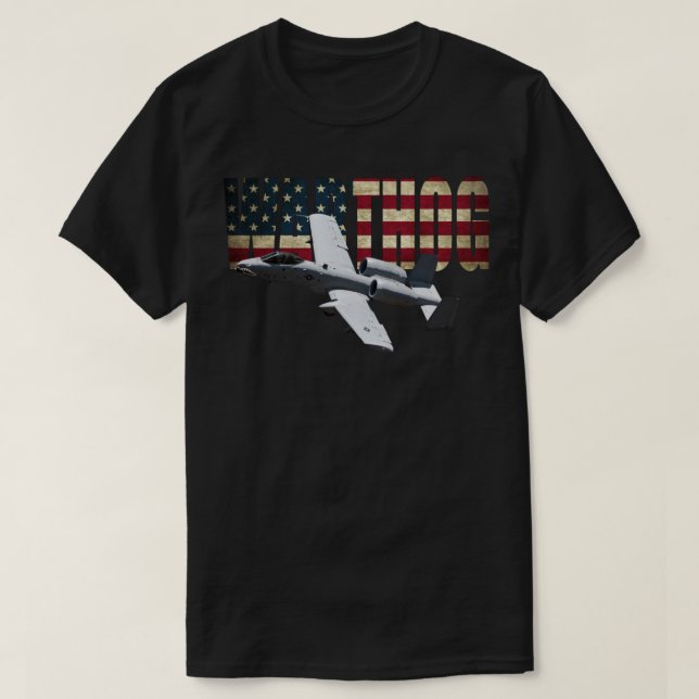 A10 A-10 Thunderbolt Warthog Brrt Shark mouth T-Shirt (Design vorne)