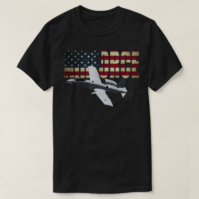 A10 A-10 Thunderbolt Warthog Brrt Shark mouth T-Shirt (Design vorne)