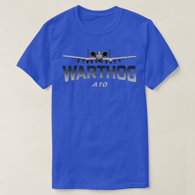 A10 Jet-Kämpfer mit Warthog Thunderbolb II 1 T-Shirt (Design vorne)