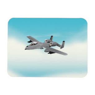A10-Militärflugzeug-Illustration Magnet