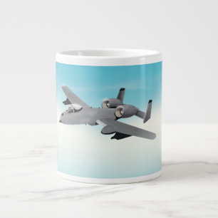 A10-Militärflugzeugillustration Jumbo-Tasse