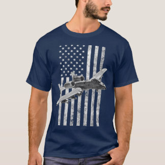 A10 Thunderbolt II Amerikanische Flagge A10 Warth T-Shirt