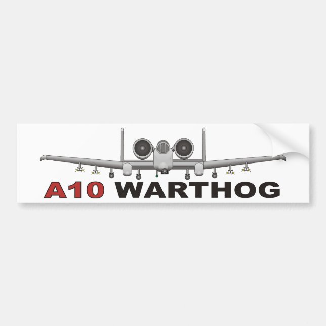 A10 Thunderbolt II das Warthog Autoaufkleber (Vorne)