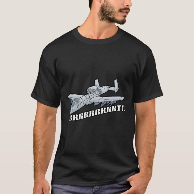A10 Warthog Brrt Pro Military T Shirt (Vorderseite)