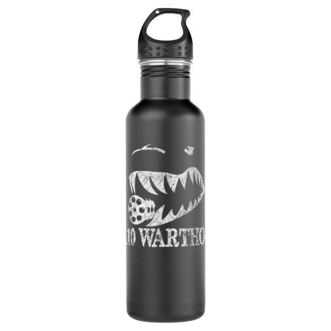 A10 Warthog Shark Mouth Military  Edelstahlflasche (Vorderseite)