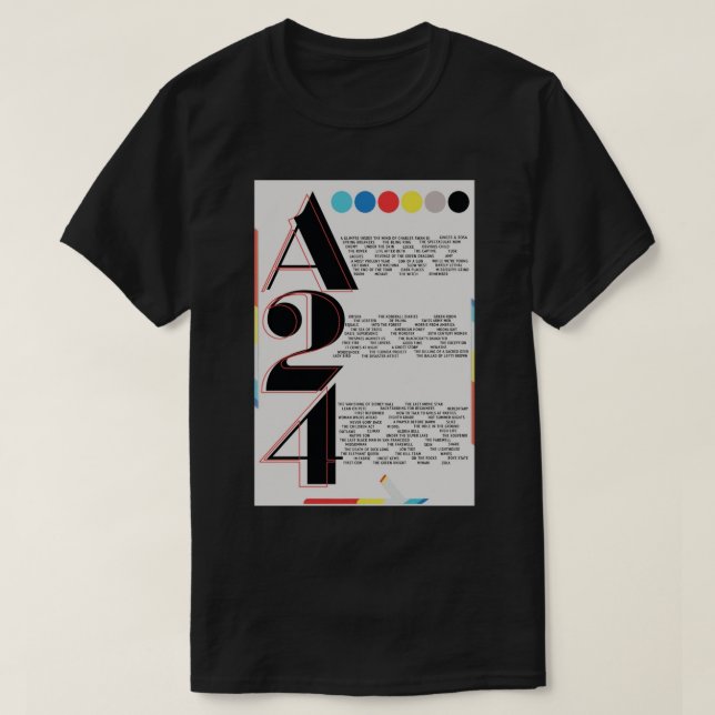 A24 Filmplakat T-Shirt (Design vorne)