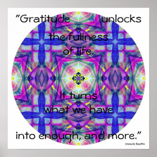 A27 Wasserfarbe Kaleidoskopisch Mandala.5 mit Zita Poster