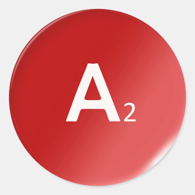 a2 Humanes Tropfen Runder Aufkleber (Vorderseite)