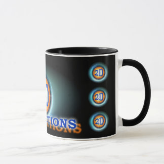 a2Dproduction Tasse mit orange Grenze