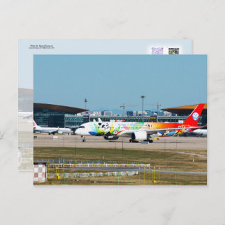 A350 Panda Livery Postkarte