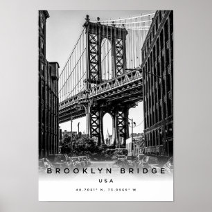 A3 Brooklyn Bridge USA Coordinated Poster