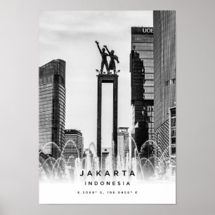 A3 Jakarta Indonesia Koordiniert Poster